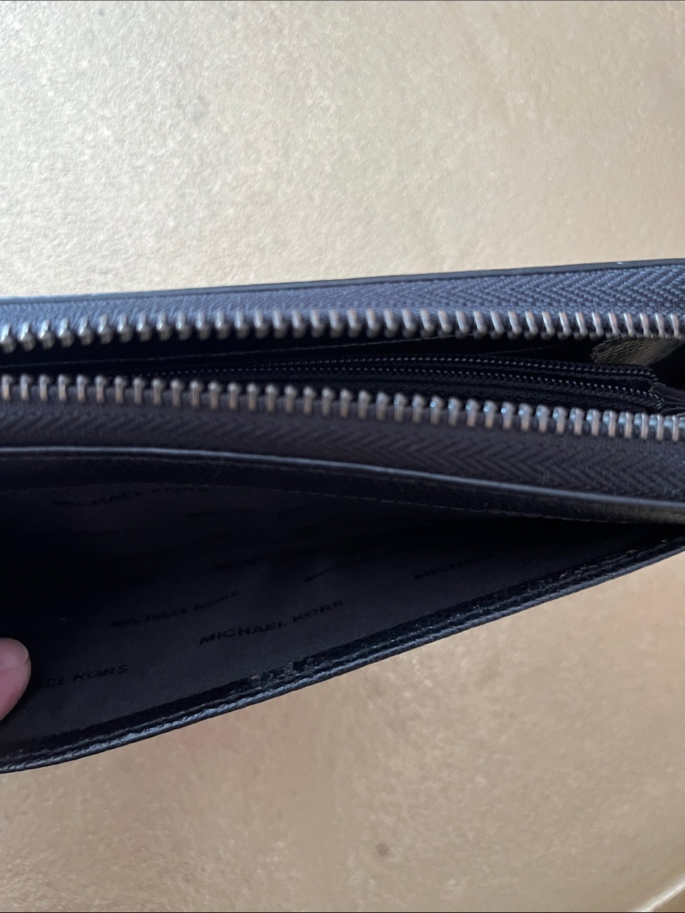 Michael Kors Zip-Around Wallet in Black, Burgundy, Gray - Picture 8 of 10